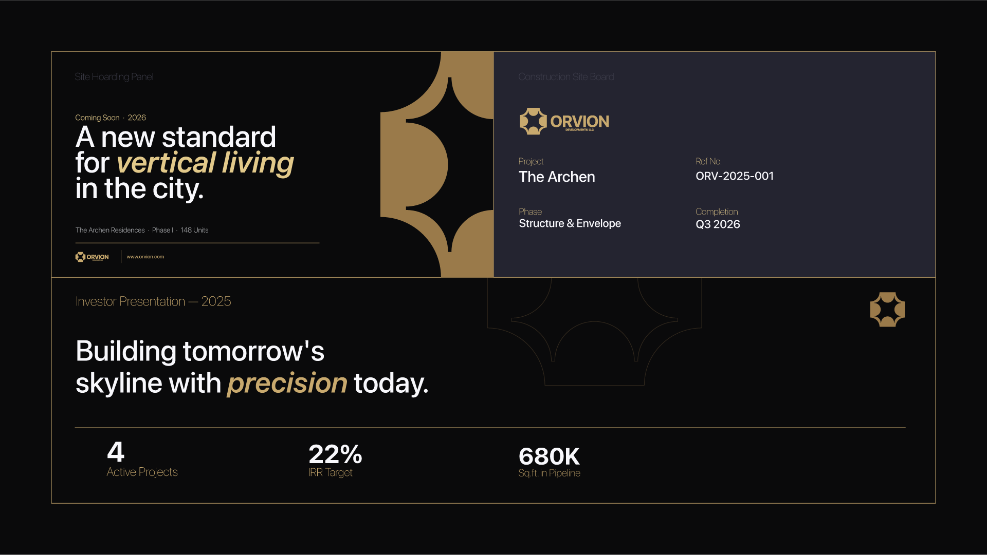 banner & posters for construction business