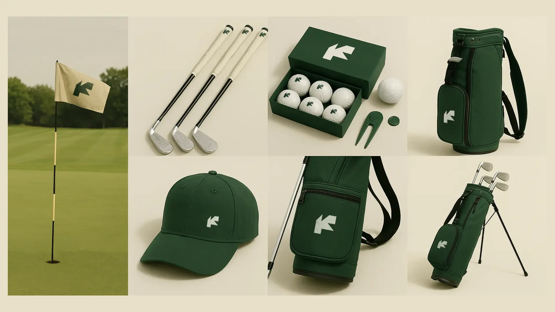 modern logo design for golf apparel brand in austin